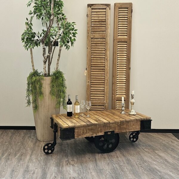 salontafel industrieel van mango hout