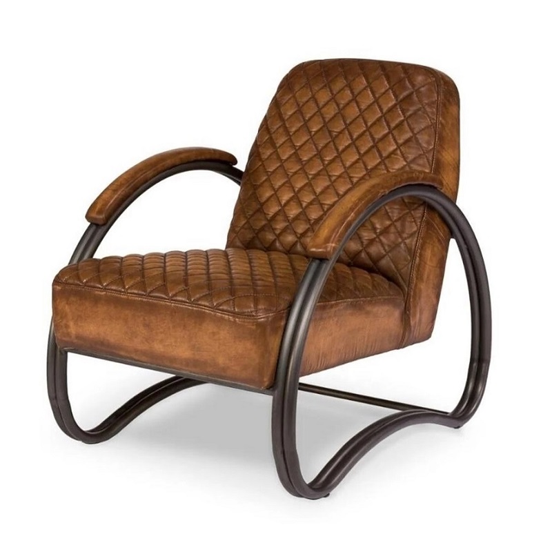 vintage leren fauteuil