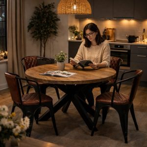 EETKAMERTAFEL DINE FINE 120