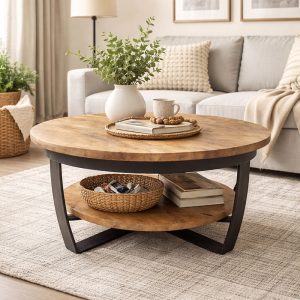 Salontafel van mangohout.