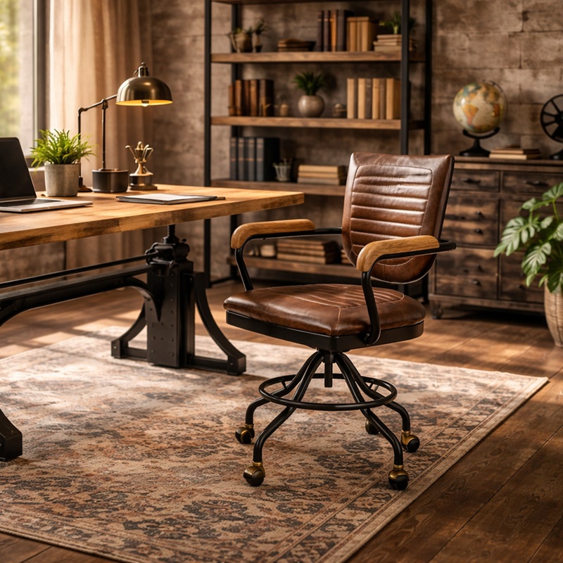 Vintage bureaustoel.