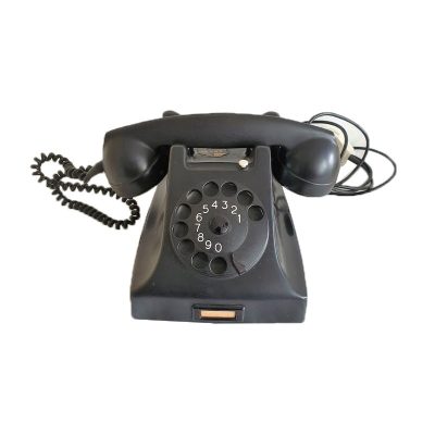 ericsson ruen zwarte bakelieten vintage telefoon